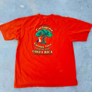 2000s orange vintage Costa Rica nature tee